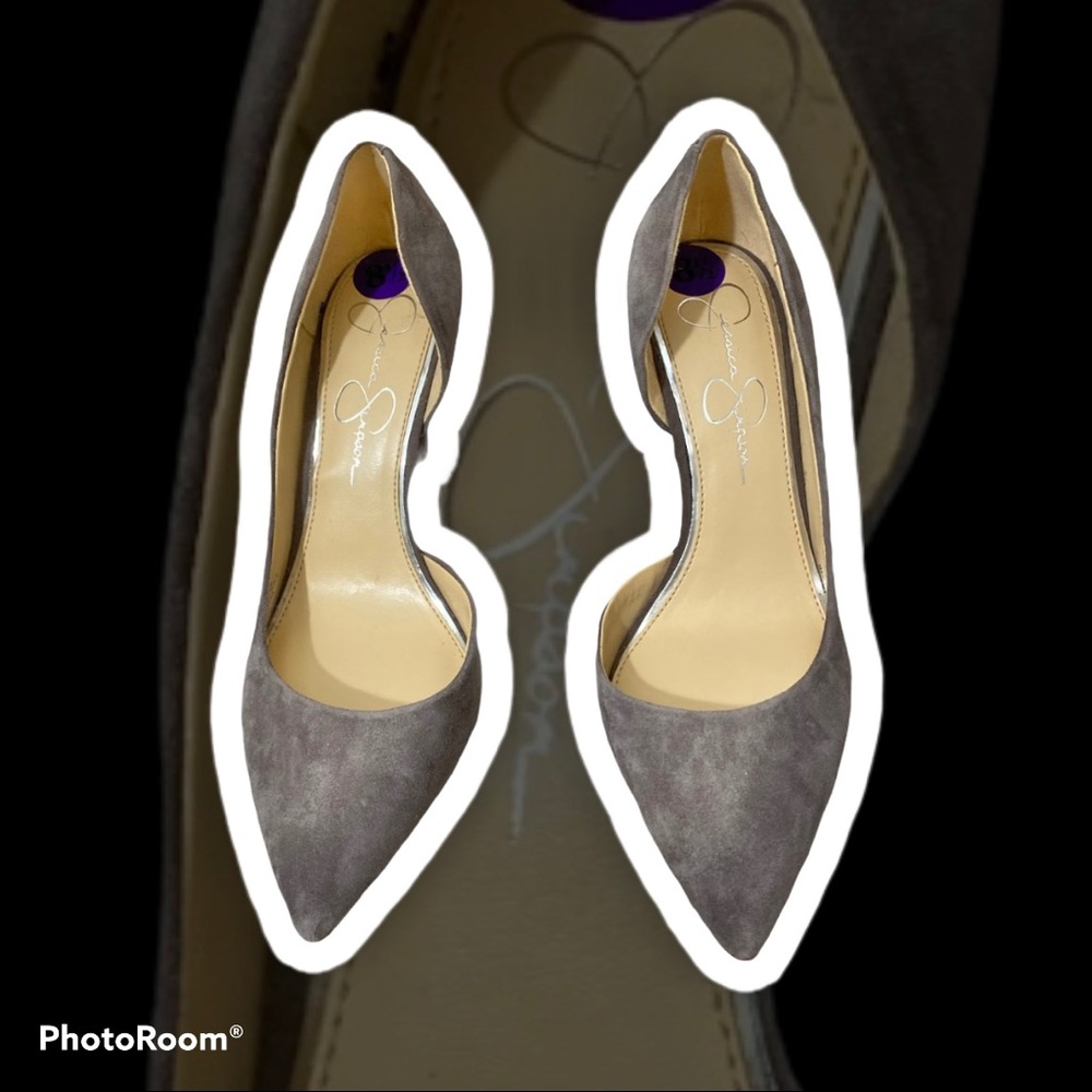 Jessica Simpson JP-Livvy Pumps in Gray Size 8 1/2